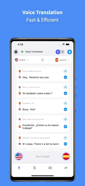 Voice Translator Master - 45+ Screenshot 1