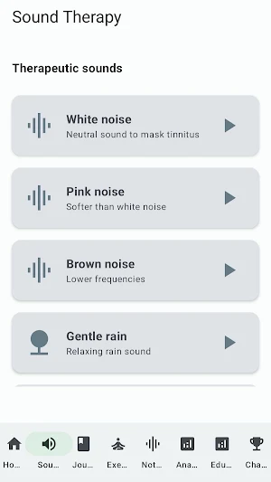 Tinnitus Relief: Sound Therapy Screenshot 1