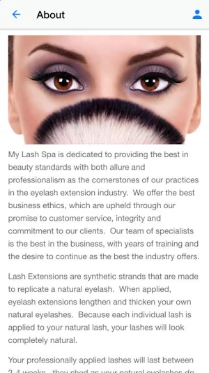 My Lash Spa Screenshot 2