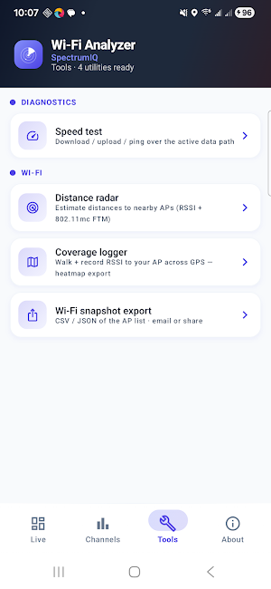 WiFi Analyzer Screenshot 2
