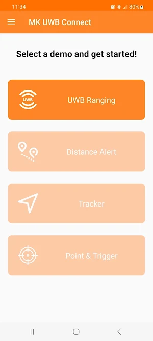 MK UWB Connect Screenshot 1