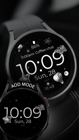 Digital Silver Watch Face Screenshot 3
