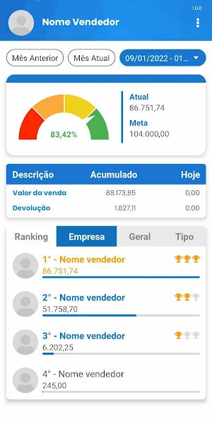 GIX My Performance Screenshot 1