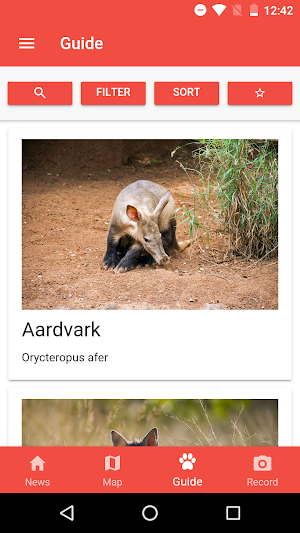 Serengeti Tracker Screenshot 1