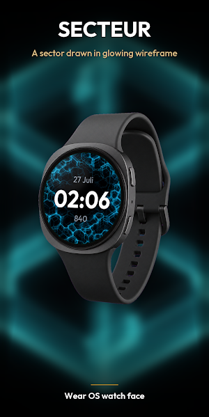 Secteur – Wireframe Watch Face Screenshot 0