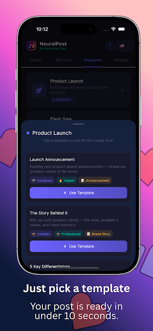 NeuralPost: Marketing strategy Screenshot 2