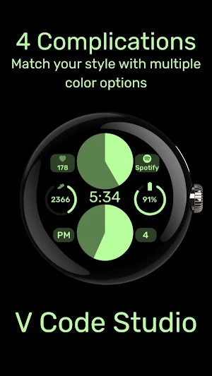 Circle Duo - WearOS Watchface Screenshot 3