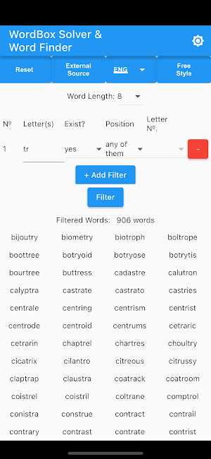 WordBox Solver and Word Finder Screenshot 3