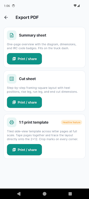 StringerPro: Stair Calculator Screenshot 2