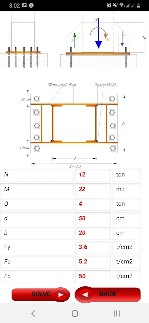 STEEL Column Bases Design Screenshot 0