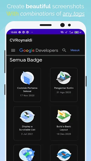 Roynaldi CV Screenshot 1