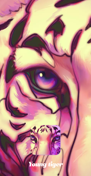 Young Tiger:Color Master by Number Coloring Book Screenshot 1