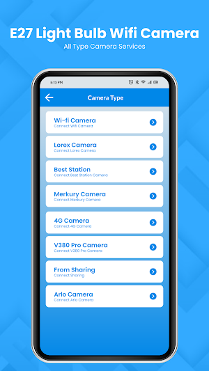 E27 Light Bulb Wifi Camera App Screenshot 1