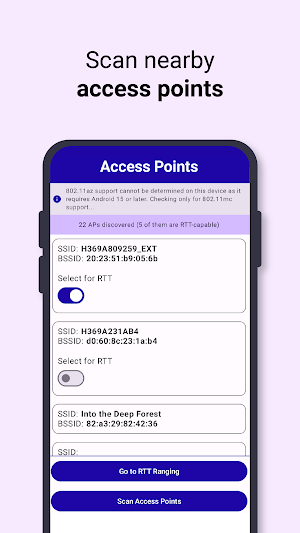 WiFi RTT Checker Screenshot 0