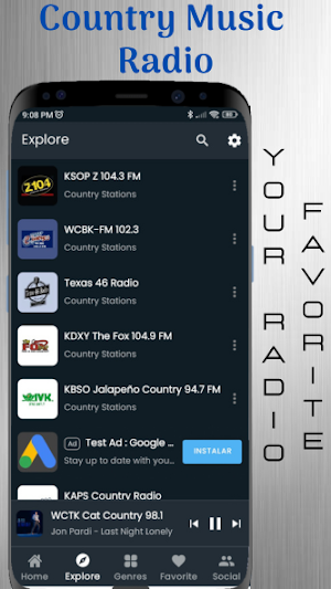 Country Music Radio Screenshot 0