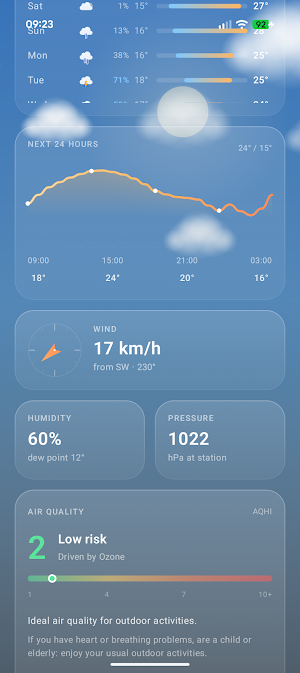 Marek's Weather Screenshot 1