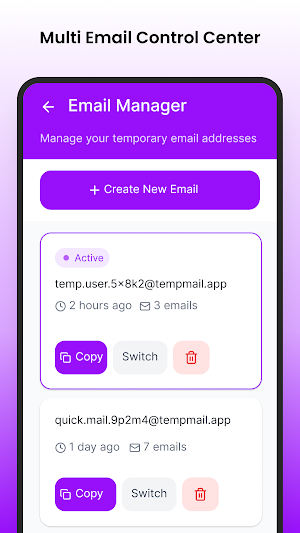 Temp Mail - Disposable Email Screenshot 3