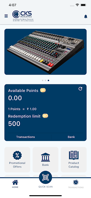 CKS Loyalty Program Screenshot 2