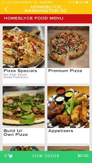 HomeSlyce Pizza Screenshot 2