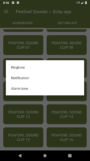 Peafowl Sound Collections ~ Sclip.app Screenshot 2