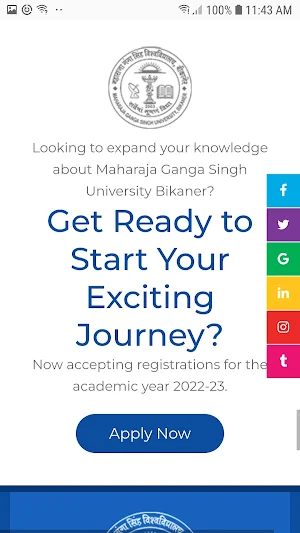 MGSU BIKANER Screenshot 2