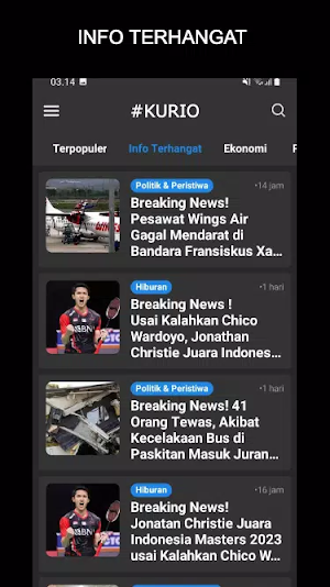 KurioNews: Lengkap & Akurat Screenshot 2