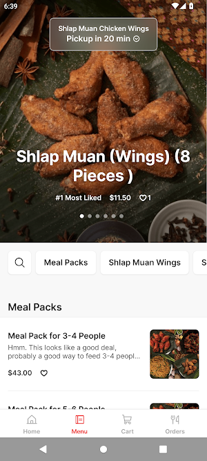 Shlap Muan Chicken Wings Screenshot 1