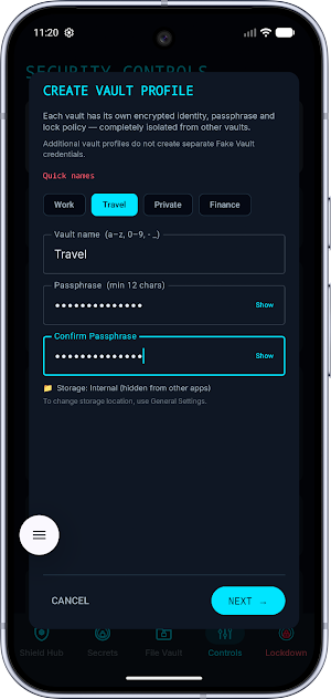 Quantum Vault: Secrets & Files Screenshot 3