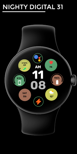 Nighty Digital 31 - watch face Screenshot 0