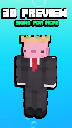 Axolotl Skin For Minecraft PE Screenshot 1