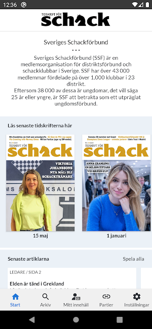 Tidskrift för Schack Screenshot 0