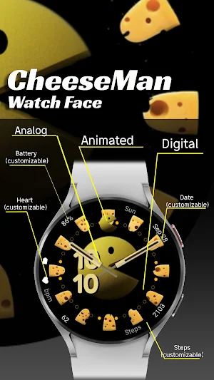 CheeseMan - Watch Face Screenshot 1