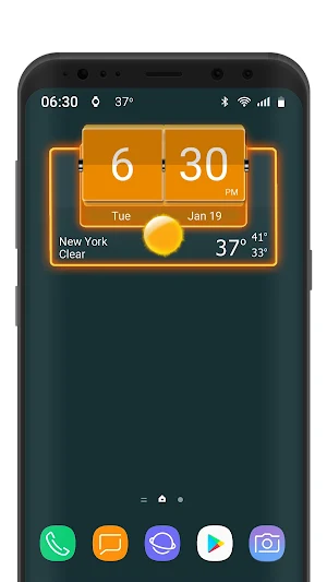 3D Flip Clock Theme Pack 05 Screenshot 2