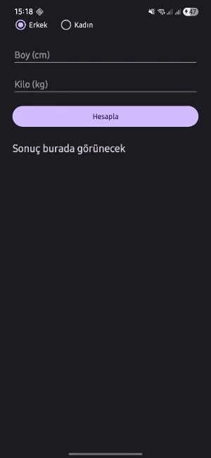 VKİ Hesaplama: İdeal Kilo Screenshot 0
