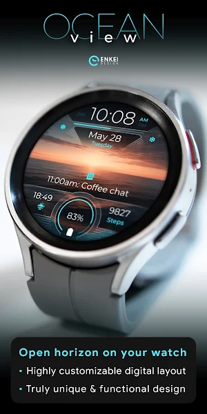 Ocean View - watch face Screenshot 0