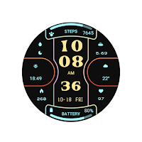 Functional Glow Line Wear OS