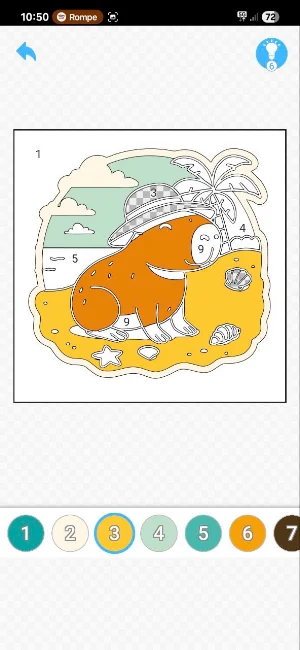 Capybara coloring book Screenshot 2