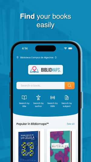 Bibliomaps - Find your books Screenshot 0