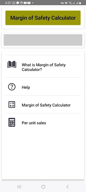 Margin of Safety Calculator Screenshot 0