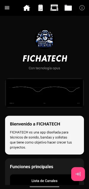 fichatech canales y escenario Screenshot 1