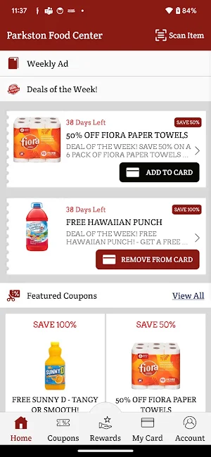 Parkston Food Center Screenshot 0