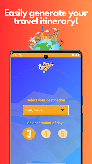 Travel Itinerary Generator Screenshot 1