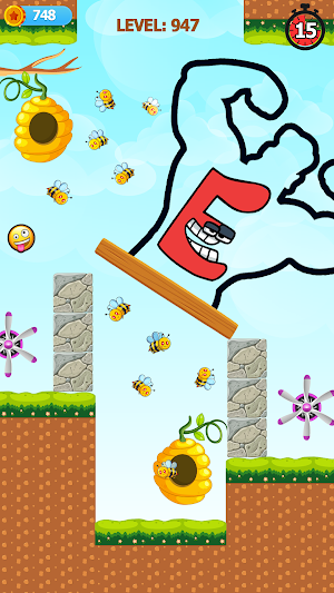 Draw To Save Alphabet Rescue Screenshot 0
