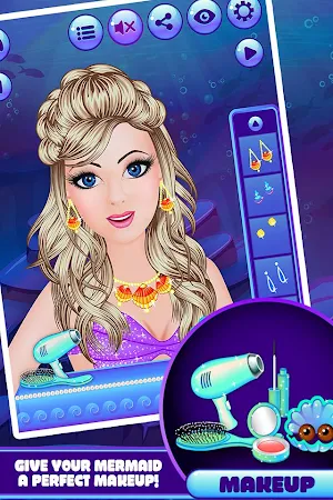 Royal Mermaid Princess Beauty Salon Makeover game Screenshot 2