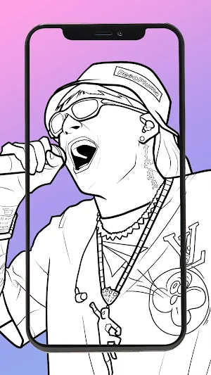 AR Drawing Coloring Peso Pluma Screenshot 0