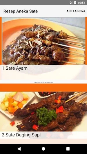 Sate Recipe Screenshot 1