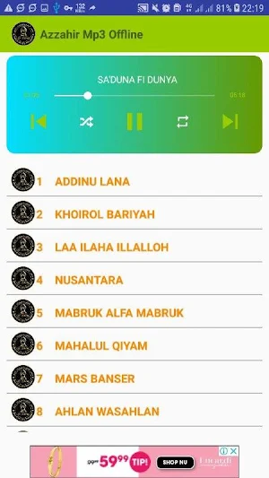 Zahirmania Mp3 Offline Screenshot 2