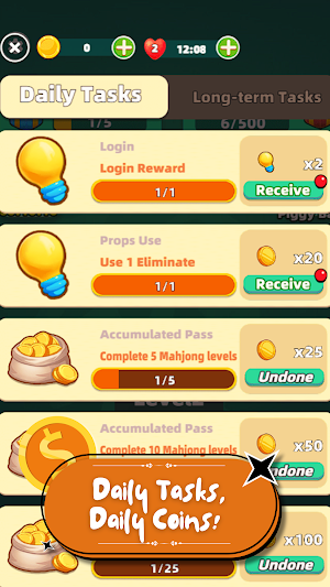 Mahjong Solitaire: Tile Match Screenshot 1