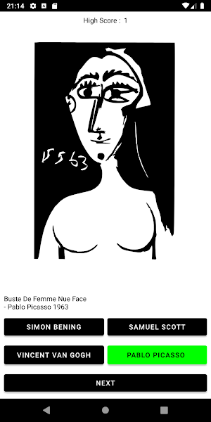 Art Quiz Black & White Screenshot 1