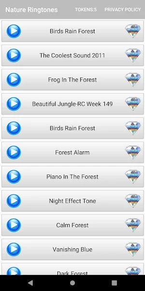 Nature Sounds And Ringtones Screenshot 1